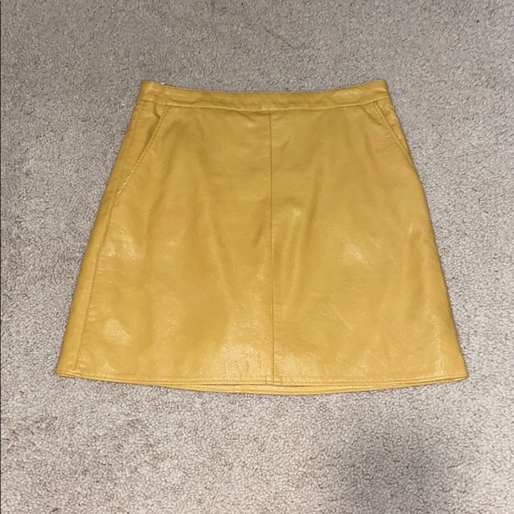Faux leather skirt